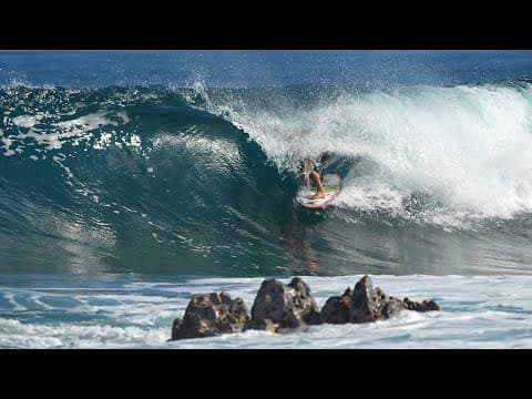 Mason Ho Surfing The Castle Tip